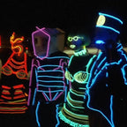7 Pack 9ft Neon Light El Wire w/Battery Pack (Green, Blue, Red, Orange, Purple, White, Pink)