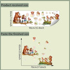 Cute Animal Wall Stickers Decals Kid Room Nursery Baby Bedroom Décor (Girl Blowing Bubbles)