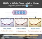 22.6ft Led Vanity Mirror Lights with 14 Dimmable Light Bulbs Makeup Vanity Lights for Big Long Mirror