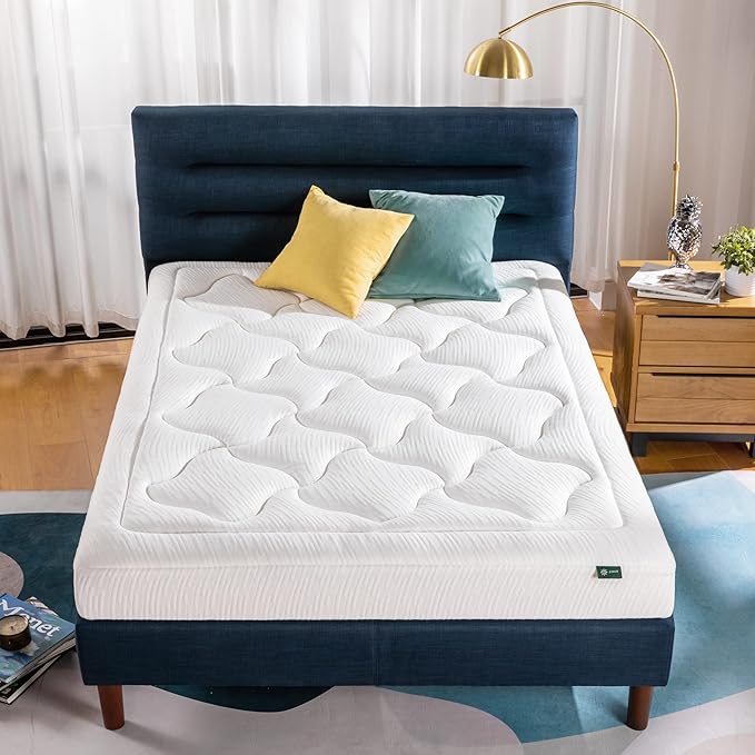 ZINUS 8 Inch Cloud Memory Foam Mattress, King, Fiberglass Free, Pressure Relieving, Mattress in A Box, CertiPUR-US Certified, White