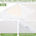 BestMassage | 6 Inch Queen Mattress | Gel Memory Foam | Medium Firm Feel | White | Bed in a Box, CertiPUR-US Certified | Pressure Relief, Cooling Ventilated Foam | Breathable Knit Cover