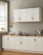 HBL' 10 Pack | 3'' Center to Center Brushed Gold Cabinet Pulls Kitchen Cabinet Handles,Made of Stainless Steel,Ideal for Cabinet,Drawer,Cupboard and Wardrobe.