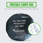 MEKKAPRO Extra-Large King Mosquito Bed Net, Made for King Queen and Twin, Bed Mosquito Netting | Bed Canopy Curtains, White Mosquito Netting