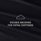 Linen Market Brushed Microfiber Twin XL Sheet Set 3 Piece – Oeko-TEX Certified Ultra Soft & Wrinkle-Free - 16" Deep Pocket Sheets - Easy Care Twin XL Size - Black