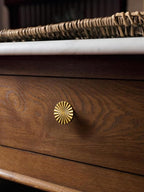 10 Pack Antique Brass Cabinet Knobs Vintage Flat Drawer Pulls Kitchen Cupboard Bathroom Dresser Cabinet Hardware Handles Zinc Alloy