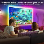 DAYBETTER Led Lights for TV, 10ft TV Led Backlight, Led TV Lights for 32-60inch TV, USB Led Strip Lights for TV Lights That Change with TV, APP Control, TV Led Lights for Bedroom(No Remote)