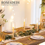 Romadedi Glass Hurricane Candle Holders Gold - 12 Inch Taper Candlestick Holder Bulk Clear Glass Cylinder Table Centerpiece Wedding Decor Party Birthday Christmas Home Decorations, Set of 10