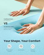 Dreamsmith Full Size Mattress Topper - 3 Inch Cooling Gel Memory Foam Mattress Pad for Pressure Relief, Bed Topper with Removable Washable Soft Cover Non-Slip, CertiPUR-US & Oeko-Tex Certified