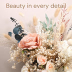 100pcs High End Artificial Flowers Dried Pampas Decor With Vase, Kitchen Island Decorations, Coffee Table Centerpiece Premium Decor, Thanksgiving Christmas Centro De Mesa de Comedor, Adornos Para Sala