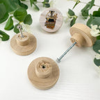 JamJam 8Pack 1-4/5Inch Round Vintage Coffee Themed Cabinet Kitchen Door Drawer Knobs and Pulls