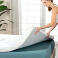 ZINUS 2 Inch Ultra Cooling Gel Memory Foam Mattress Topper with Cooling Cover, CertiPUR-US Certified, Twin, White