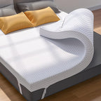 PERLECARE 4 Inch Gel Memory Foam Mattress Topper, Premium Soft Mattress Topper for Cooling, Non-Slip Design with Removable & Washable Cover, CertiPUR-US Certified - Full