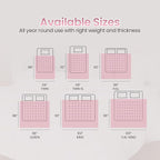 Utopia Bedding Comforter Duvet Insert, Quilted Comforter with Corner Tabs, Box Stitched Down Alternative Comforters Queen Size (Pink)
