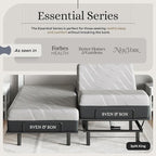 Sven and Son Essential Adjustable Bed Base (Frame) + 12 inch Memory Foam Matt (Medium), Easy Assembly, Head and Foot Lift, Memory Positions, Zero Gravity, Wireless Remote - Split King