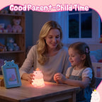 Cute Hippo Gifts for Kids,Pink Hippo Night Light, Dimmable Silicone Animal Nursery Night Light, Adorable Rechargeable Squishy Touch Lamp, Hippopotamus Gifts for Boys Girl Baby Room Decor