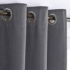 NICETOWN Closet Door Heavy Curtain, Room Dividers Shade Screens, Extra Large Grommet Top Space Partition Blackout Dividers for Rooms (1 Pack, 15ft Wide x 9ft Long, Grey)