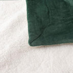 NANPIPER King Size Sherpa Blanket, Soft Fleece Throw for Bed, Reversible Thick Fuzzy Blanket for Winter (Olive Green, 90x108 inches)