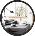 WallBeyond Round Wood Mirror 32 inch Black Circle Wall Mirror for Bathroom Round Wall Mirror for Wall Decor, Vanity, Entryway Living Room