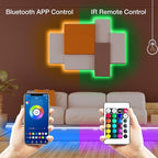 PHOPOLLO Bluetooth Led Strip Lights 50ft 5050 RGB Color Changing LED Lights for Bedroom, Kitchen Decoration, App Control and Music Sync.