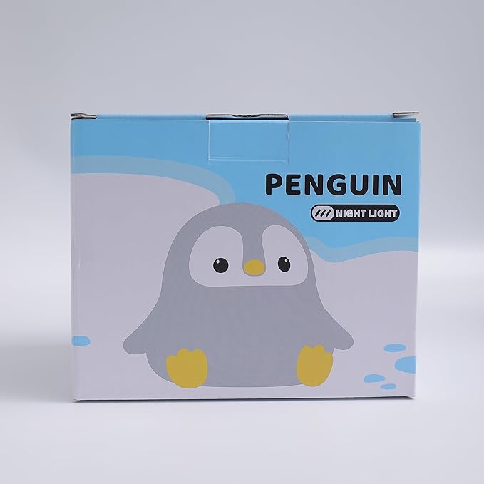 Penguin Gifts, Cute Penguin Night Light, Animal Silicone Nursery Lamp with Dimming and Timing Function, Cute Decor Lights