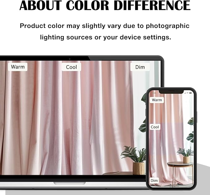 Lazzzy Velvet Blackout Curtains Thermal Insulated Room Window Drapes Super Soft Luxury Curtains for Living Room Bedroom Rod Pocket 2 Panels, Dusty Pink, 52" W x 108" L