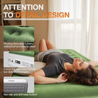 Twin Air Mattress with Built Pump, 16" Durable Blow Up Mattress Airbed, Comfortable Top Surface Inflatable Mattress for Camping Home & Portable Travel