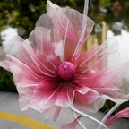 Giant Flowers for Decoration,66.9" Tall Floor Standing Life Size Silk Flower Decor - 3 Large Artificial Flowers with Stand for Wedding Reception, Party Banquet Background, Home Decor