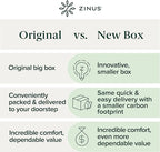 ZINUS 12 Inch Green Tea Memory Foam Mattress, Queen, Fiberglass Free, Patented Custom Contour Support, Sturdy Base Foam, CertiPUR-US Certified, Mattress in A Box, White