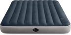 Intex 64783E Dura-Beam Standard Single-High Air Mattress: Fiber-Tech – Queen Size – 2-Step Pump – 10in Bed Height – 600lb Weight Capacity
