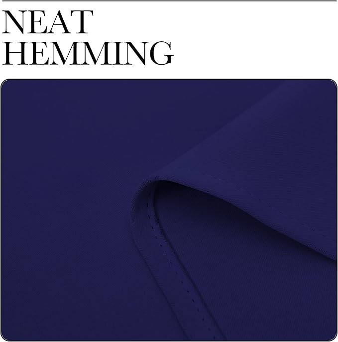NICETOWN Blackout Draperies Curtains, All Season Thermal Insulated Solid Grommet Top Blackout Curtains/Drapes for Kid's Room (Royal Blue, 1 Pair, 34 x 45 inches)