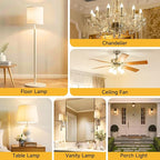 SHINESTAR 12-Pack Candelabra 40W Equivalent LED Light Bulbs, 2700K Warm White Ceiling Fan Lightbulbs, Type B Small E12 Base, 5W B11 Chandelier Bulb, C37 Candle Lights, Non-dimmable