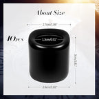 Black Spell Candle Holders 10 PCS, KSWING 1/2 Inch Diameter Ceramic Chime Ritual Candlestick Holders, Great for Casting Meditation Rituals Prayer Birthdays Altar Vigil Witchcraft Wiccan Supplies
