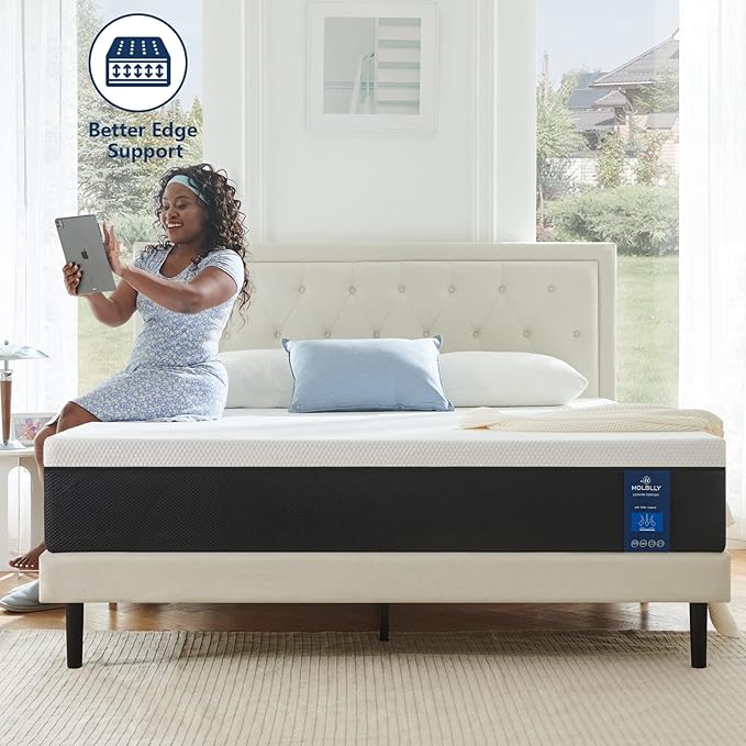 Molblly Twin XL Mattress,10 Inch Cooling-Gel Memory Foam Mattress Bed in a Box,Bed Supportive & Pressure Relief, 38" X 78"