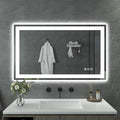 40"x 24" LED Bathroom Mirror with Lights, Anti-Fog, Double Lighting Sources Dimmable, Backlit + Front Lit, Lighted Bathroom Vanity Mirror with 3 Colors, Tempered Glass (Horizontal/Vertical)