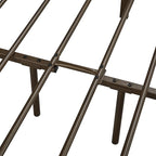 Yaheetech Classic Metal Platform Bed Frame Mattress Foundation with Victorian Style Iron-Art Headboard/Footboard/Under Bed Storage/No Box Spring Needed/Full Size Bronze
