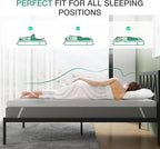 Novilla 3 Inch Mattress Topper King, Ventilated Design Gel Memory Foam Mattress Topper for Back Pain & Pressure Relieving, Supportive & CertiPUR-US Certified