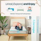 Linenspa 6 Inch Mattress - Firm Feel - Bonnell Spring with Foam Layer - Mattress in a Box - Youth or Kids Bed - Guest Bedroom - Durable and Breathable Support - Affordable - Twin XL Size