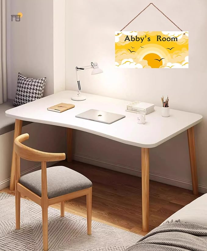 Personalized Sign The Rising Sun Painting Plate For Girls Room Boys Bedroom Door Decor Custom Name Baby Nursery Kids Room Wood Wall Plaque for Little Man Cave