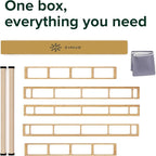 ZINUS Edgar 8 Inch Bamboo Box Spring, Mattress Foundation, Sturdy Bamboo Structure, Low Profile, Easy Assembly, Full