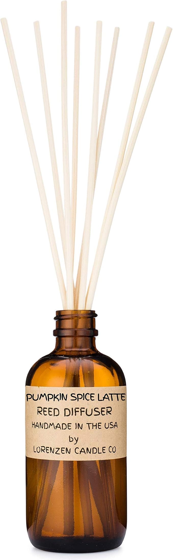 Pumpkin Spice Latte Reed Diffuser Set | Handmade in The USA by American Workers | Lasts for 2-3 Months |