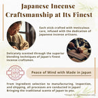 Hasegawa 永遠の今 | Hasegawa Original Low Smoke Japanese Incense Sticks | Agarwood & Sandalwood Blend | No Synthetic Fragrances (Mini, A Blend Agarwood & Sandalwood)