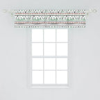 Ambesonne Tribal Window Valance, Style Traditional Aztec Pattern Old Fashioned Hippie Boho Influences, Curtain Valance for Kitchen Bedroom Decor with Rod Pocket, 42" x 12", Sea Green