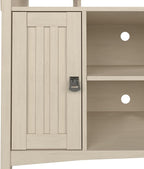 Bush Furniture Salinas Accent Storage Cabinet with Doors and Shelves, Farmhouse Cabinet Buffets & Sideboards