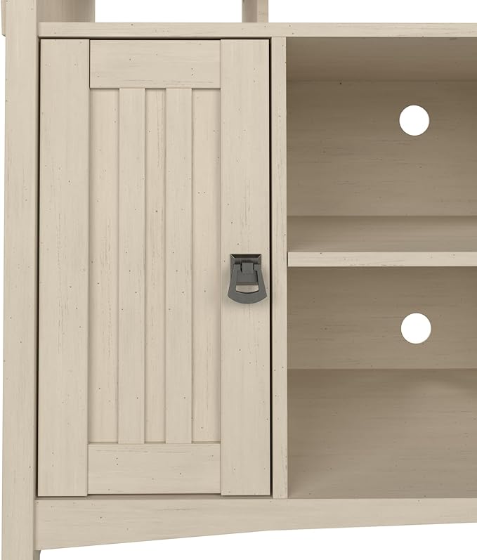Bush Furniture Salinas Accent Storage Cabinet with Doors and Shelves, Farmhouse Cabinet Buffets & Sideboards