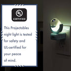 Projectables Disney Frozen 2 LED Projector Night Light, Plug-In, Dusk-to-Dawn, Elsa, Anna, and Olaf, Ideal for Hallway, Bedroom, Nursery, or Playroom – 45028