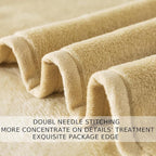 Soft King Size Blanket for All Season Warm Fuzzy Microplush Lightweight Thermal Fleece Summer Autumn Fall Winter Spring Blankets for King Calking Bed Couch Sofa,90x108 Inches,Khaki