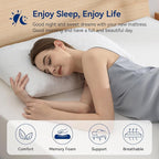 Amazon Basics Memory Foam Mattress, Soft Plush Feel, 8 Inch, Twin, White/Grey
