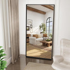 60x36 Inch Black Bathroom Mirrors for Over Sink, Large Rectangular Framed Mirror, Matte Modern Vanity Mirrors, Wall Mirrors for Bathroom, Tempered Glass, (Horizontal/Vertical)