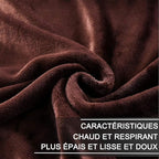 HOZY Soft Blanket Travel Size Fleece Warm Fuzzy Throw Blankets for The Bed Sofa Lightweight 350GSM Travel 50"*61"
