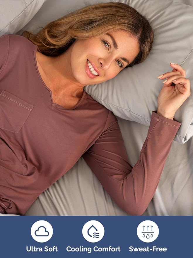 Extra Deep Queen Sheet Set - 6 Piece Breathable & Cooling Sheets - Hotel Luxury Bed Sheets Set - Easy & Secure Fit - Soft, Wrinkle Free & Comfy Sheets Set - Light Grey Sheet Set w/Extra Deep Pockets